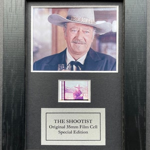 The Shootist JOHN WAYNE 1976 Original MINI 35 mm filmcelmemorabilia