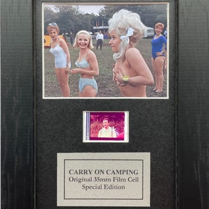 CARRY ON CAMPING オリジナル 35 mm ミニフィルム セル 記念品