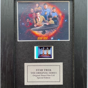 Star Trek A SÉRIE ORIGINAL Original RARO Filmcell 35 mm Memorabilia v2