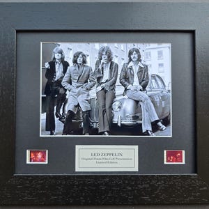 Recuerdos originales de la película de 35 mm de LED ZEPPELIN + certificado de autenticidad