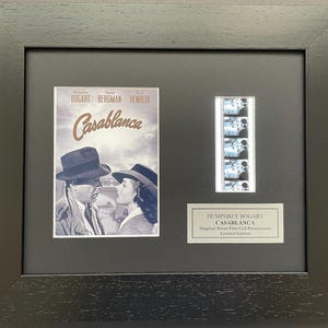 Casablanca de 1942 protagonizada por HUMPHREY BOGART Memorabilia original de la película de 35 mm