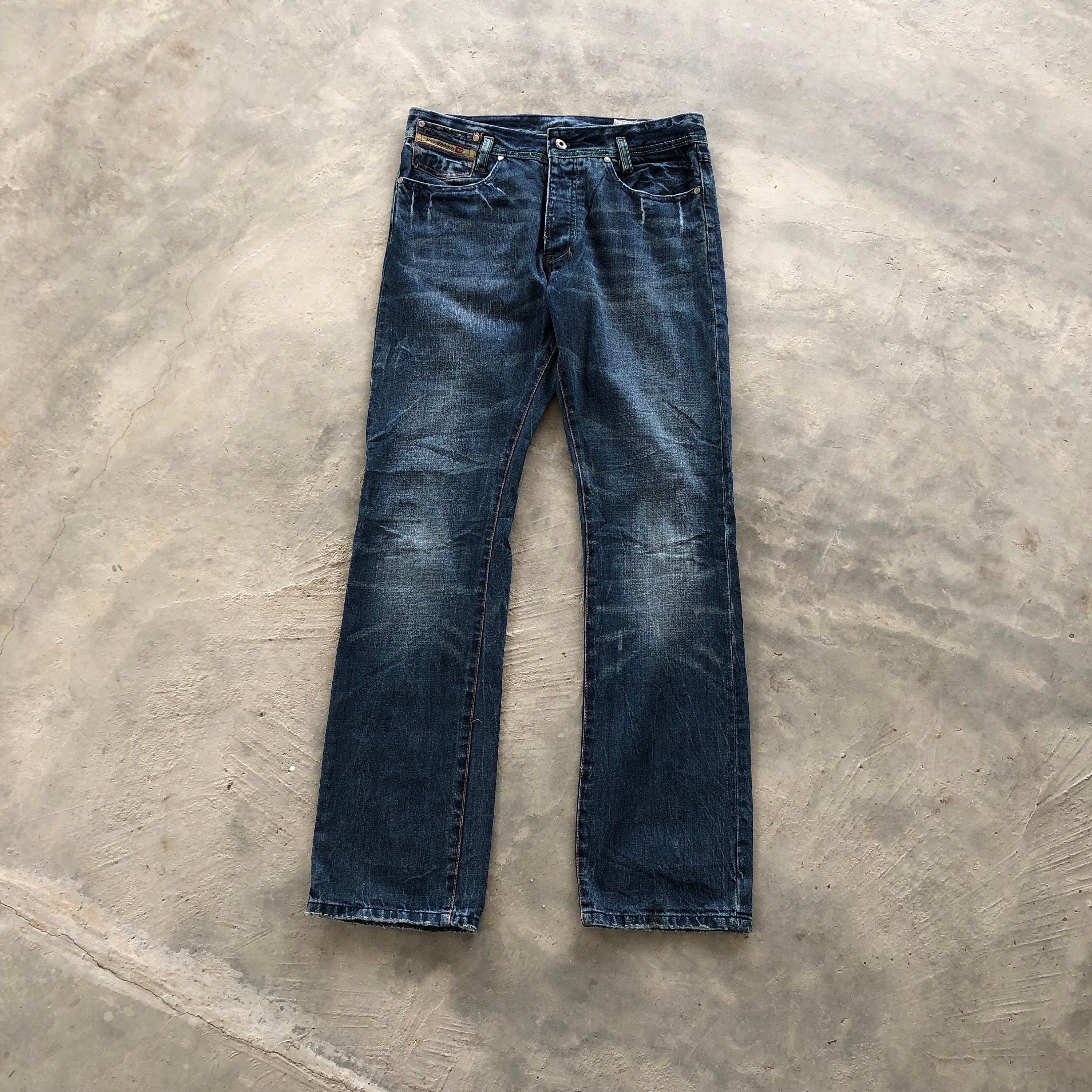 90s DIESEL archive wide flare denim W28 Women's Flare Jeans