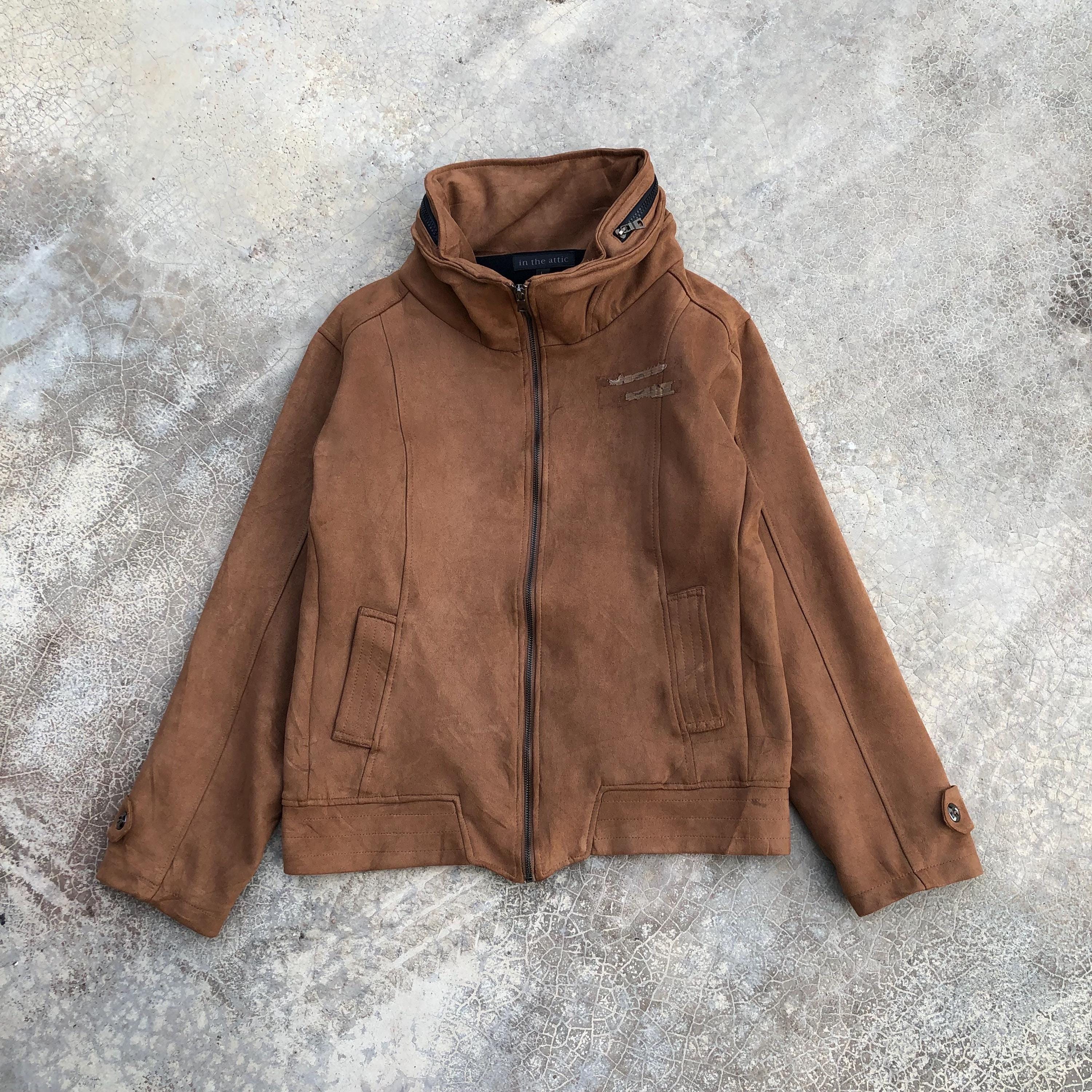 IN THE ATTIC Zipper Collar Cotton Jacket #1429