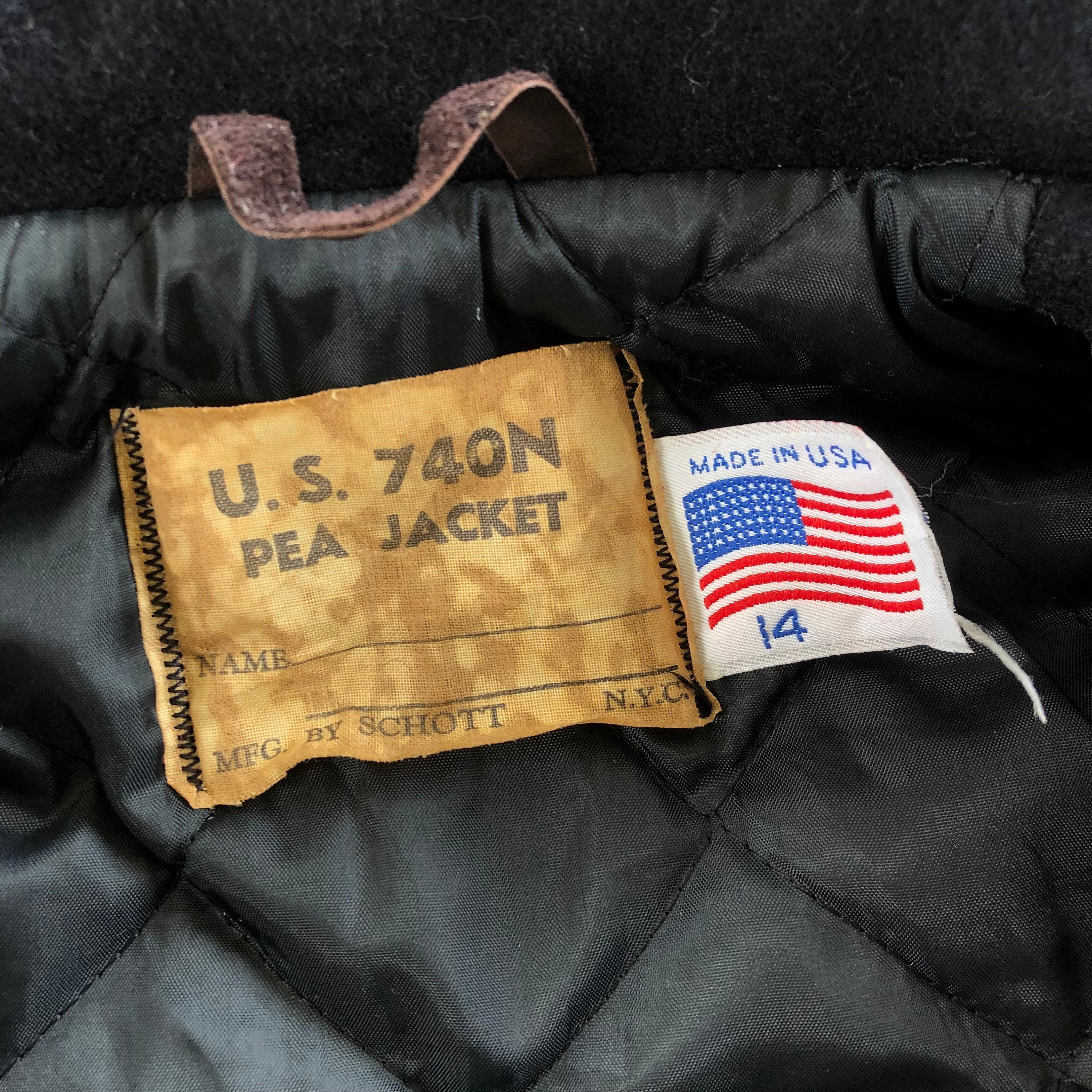 Caban croisé SCHOTT 740N #1082 France