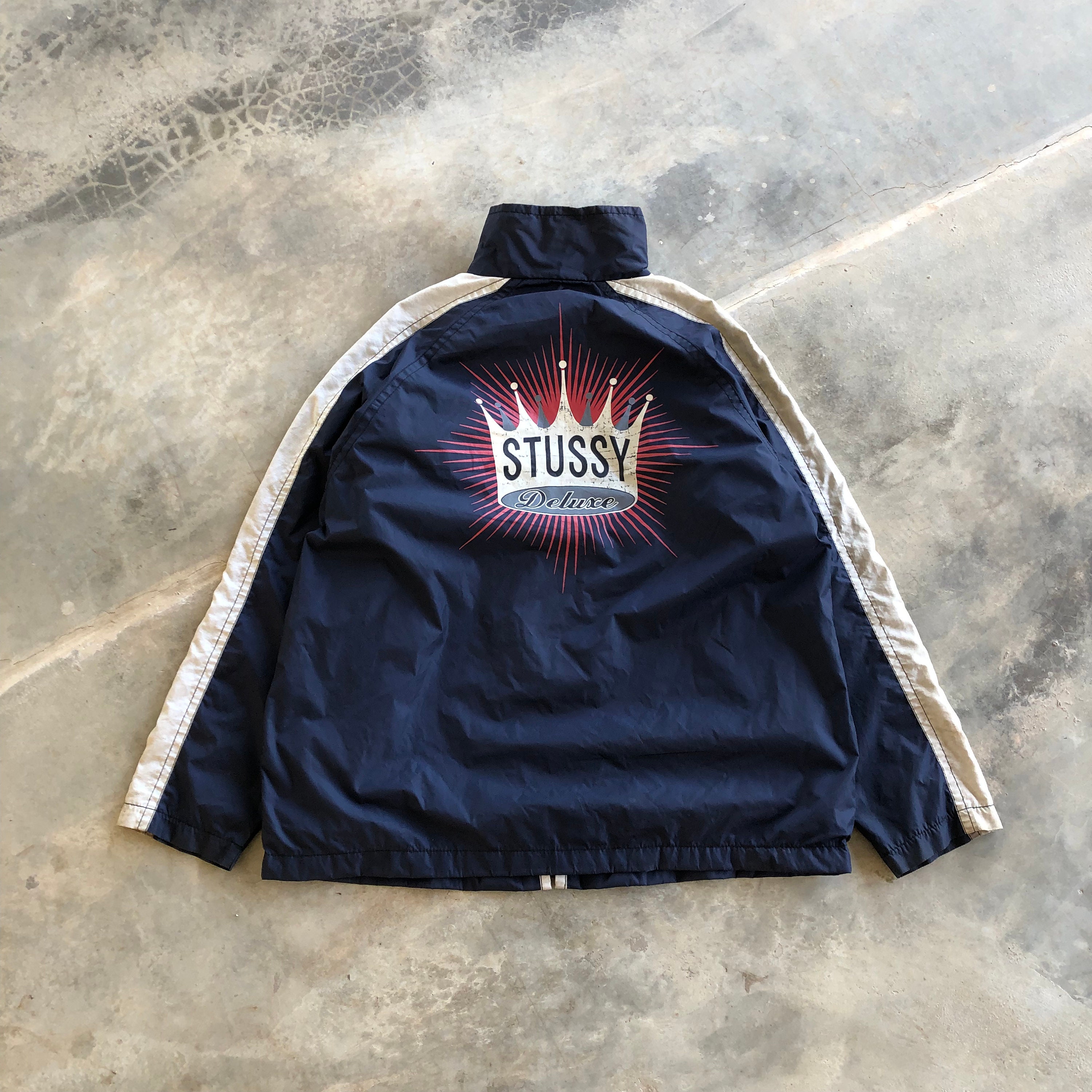 STUSSY Deluxe Printed Windbreaker Jacket #1014 - Etsy