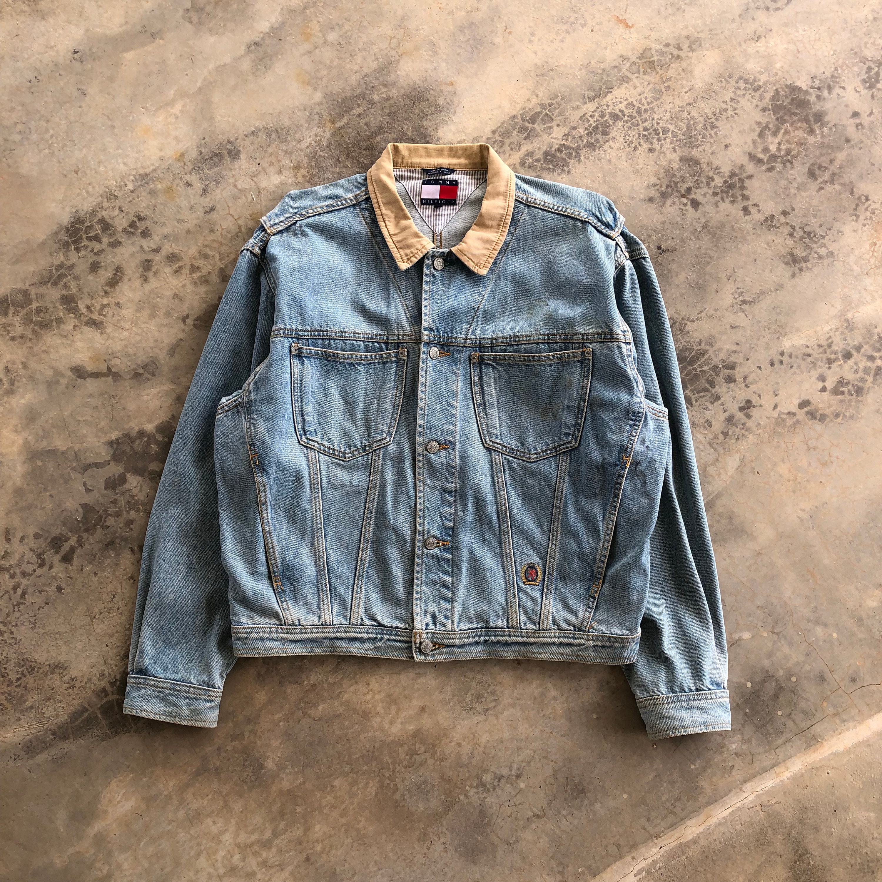 Vintage Tommy Hilfiger Jacke Jeans Tommy Hilfiger Denim Jacket