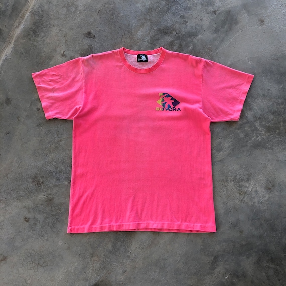 (古着)90s gotcha レーヨンシャツ 無地　cityboy surf 古着)90s gotcha レーヨンシャツ 無地 cityboy surf 90s GOTCHA