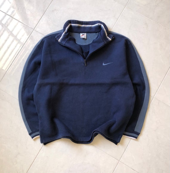 NIKE Spellout Backprint Design Half Zip Sweatshirt #1284 - Etsy