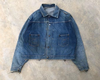 Vintage Montgomery Ward 101 Powr House 50's Indigo Denim Jacket - Etsy