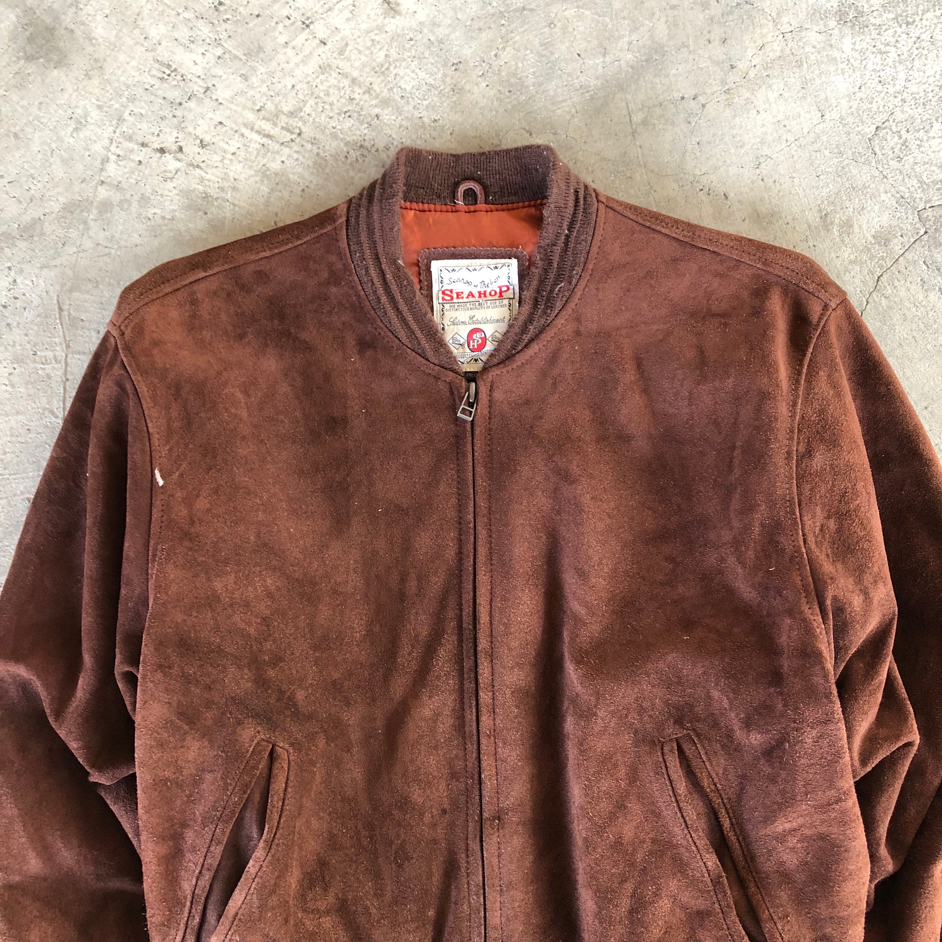 SEAHOP Vintage Suede Leather Jacket #1251 - Etsy SEAHOP Vintage Suede Leather Jacket #1251 - Etsy