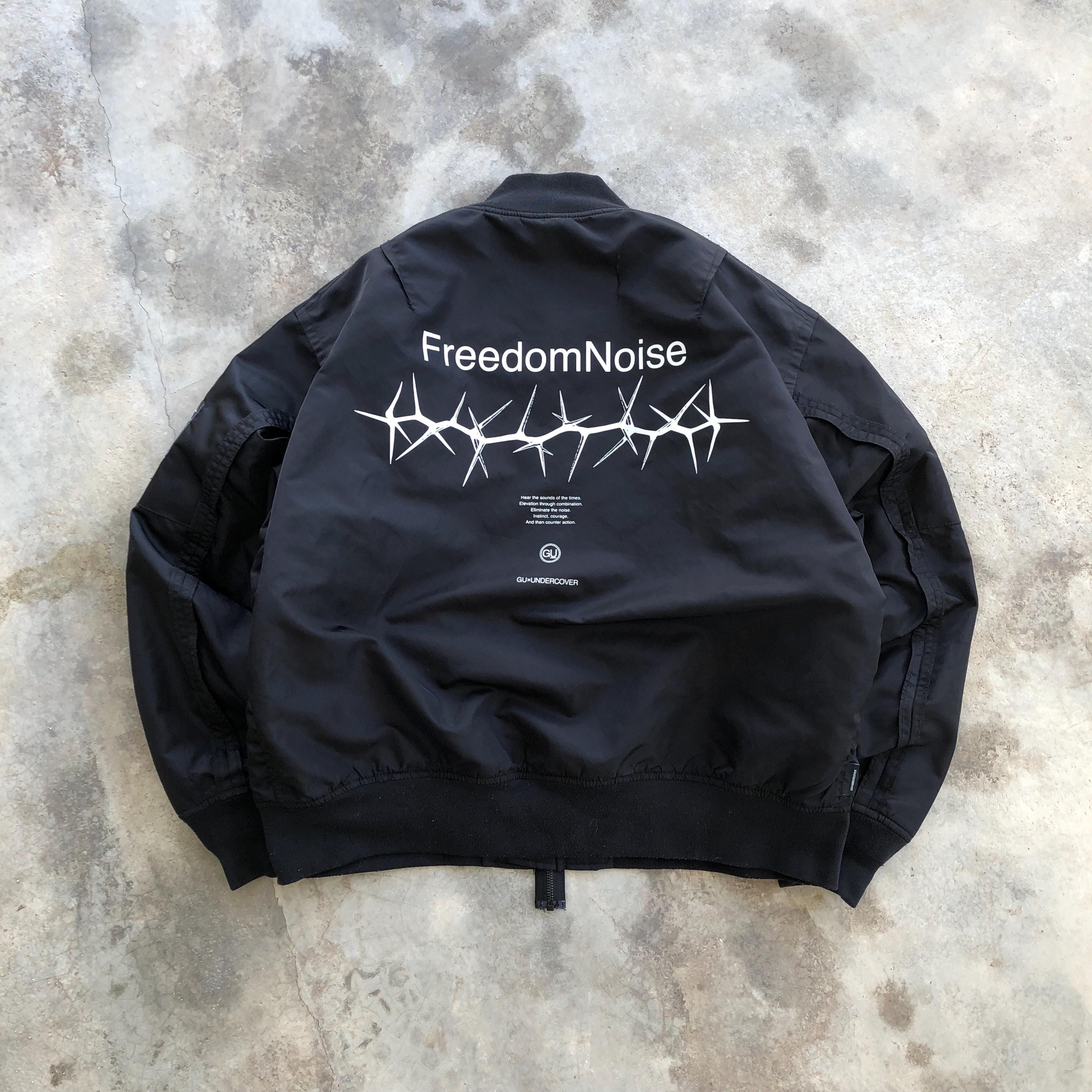 GU UNDERCOVER FREEDOM NOISE MA-1 ジャケット M UNDERCOVER X GU Freedom Noise Bomber Jacket #2280 - Etsy