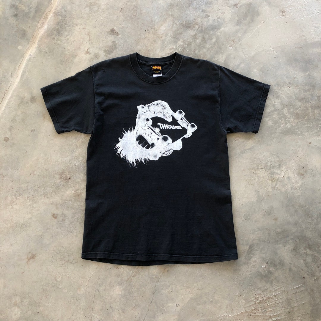 TRASHER Rare Skateboarding Printed T-shirt #1058 - Etsy