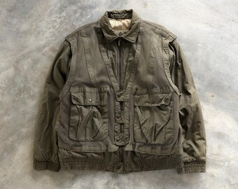 Vintage FW 88/89 Emporio Armani Shearling Flight Bomber Jacket