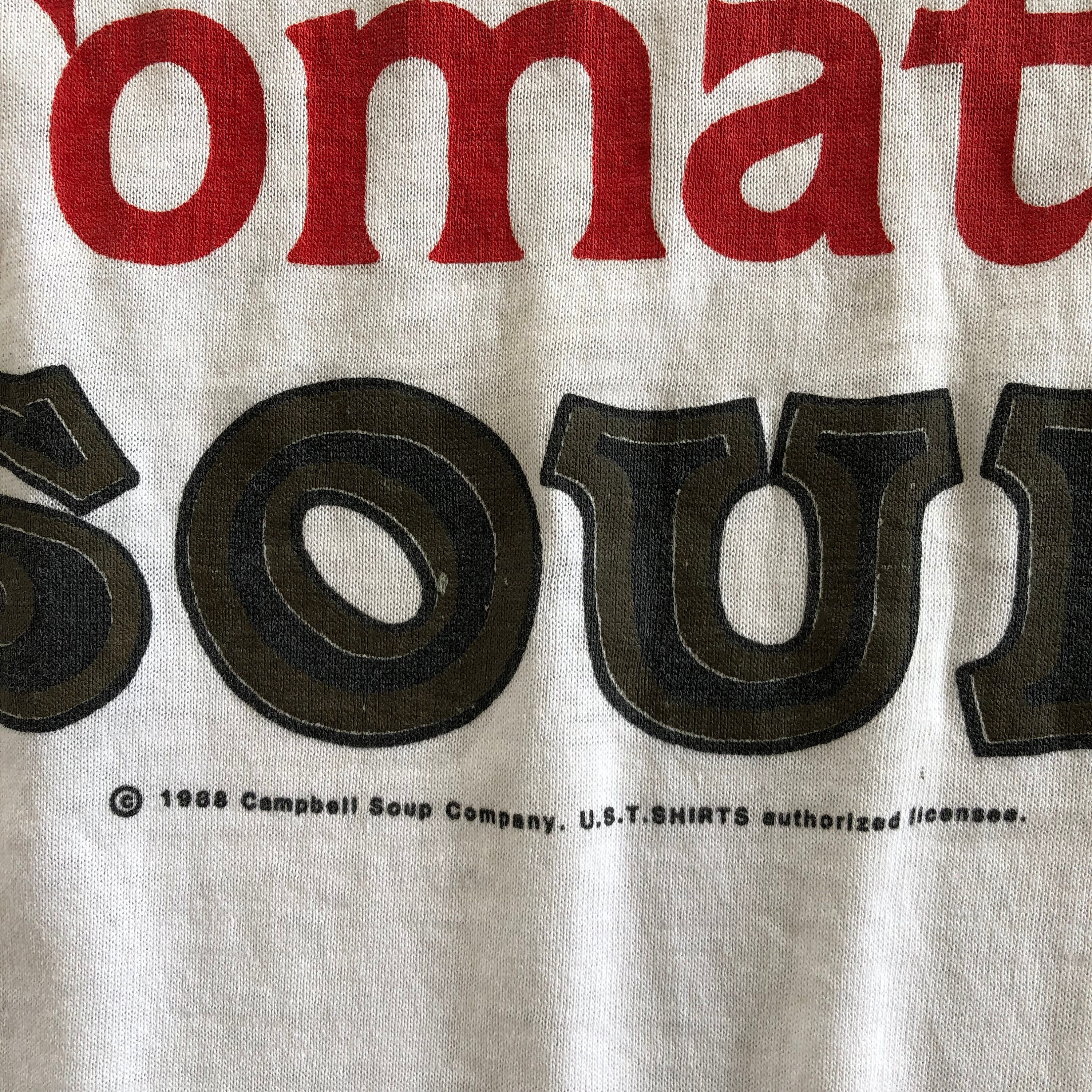 CAMPBELL SOUP 1988 Vintage Hot Tomato Soup Design T-shirt