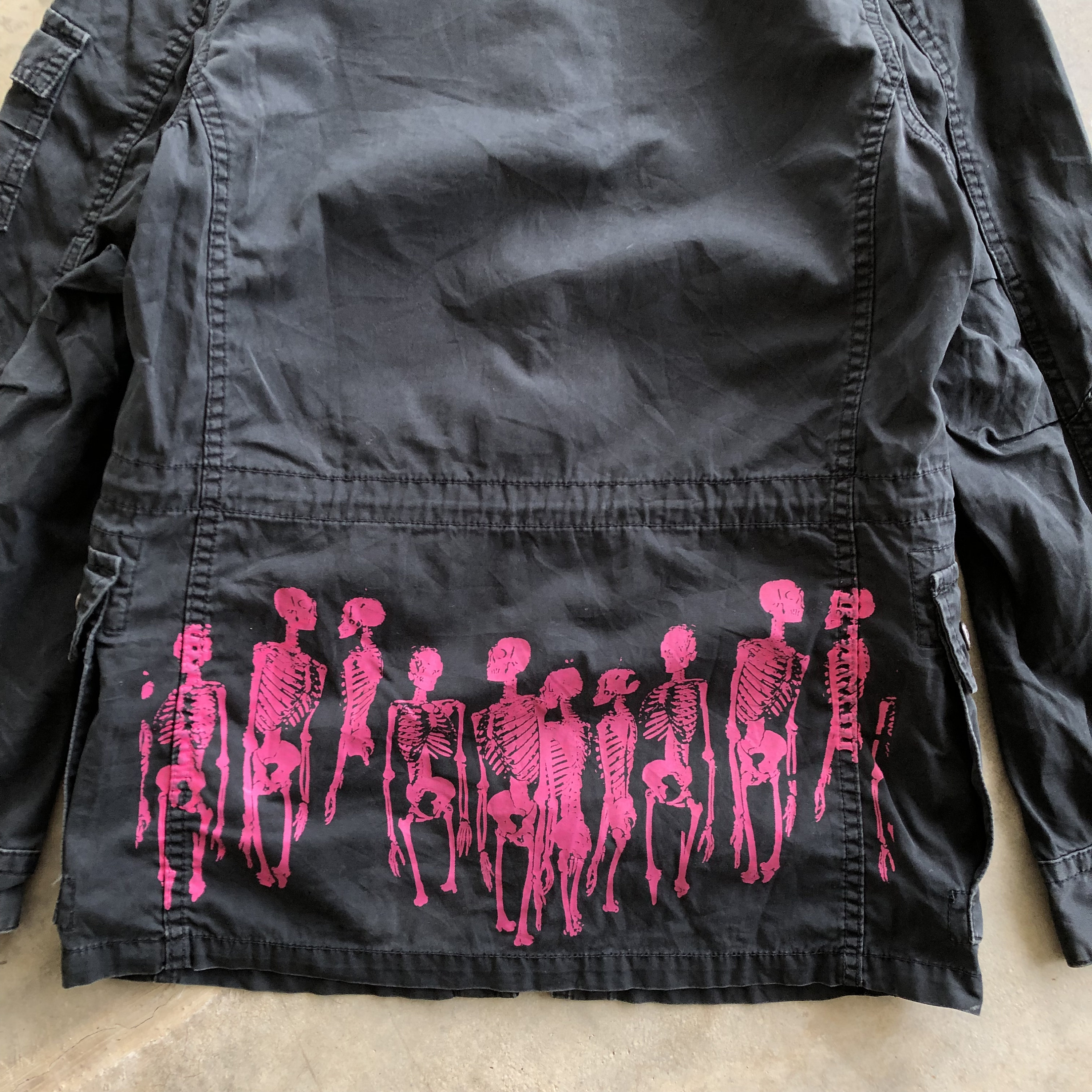 HYSTERIC GLAMOUR “too Fucked to Drunk” Multipocket Parka