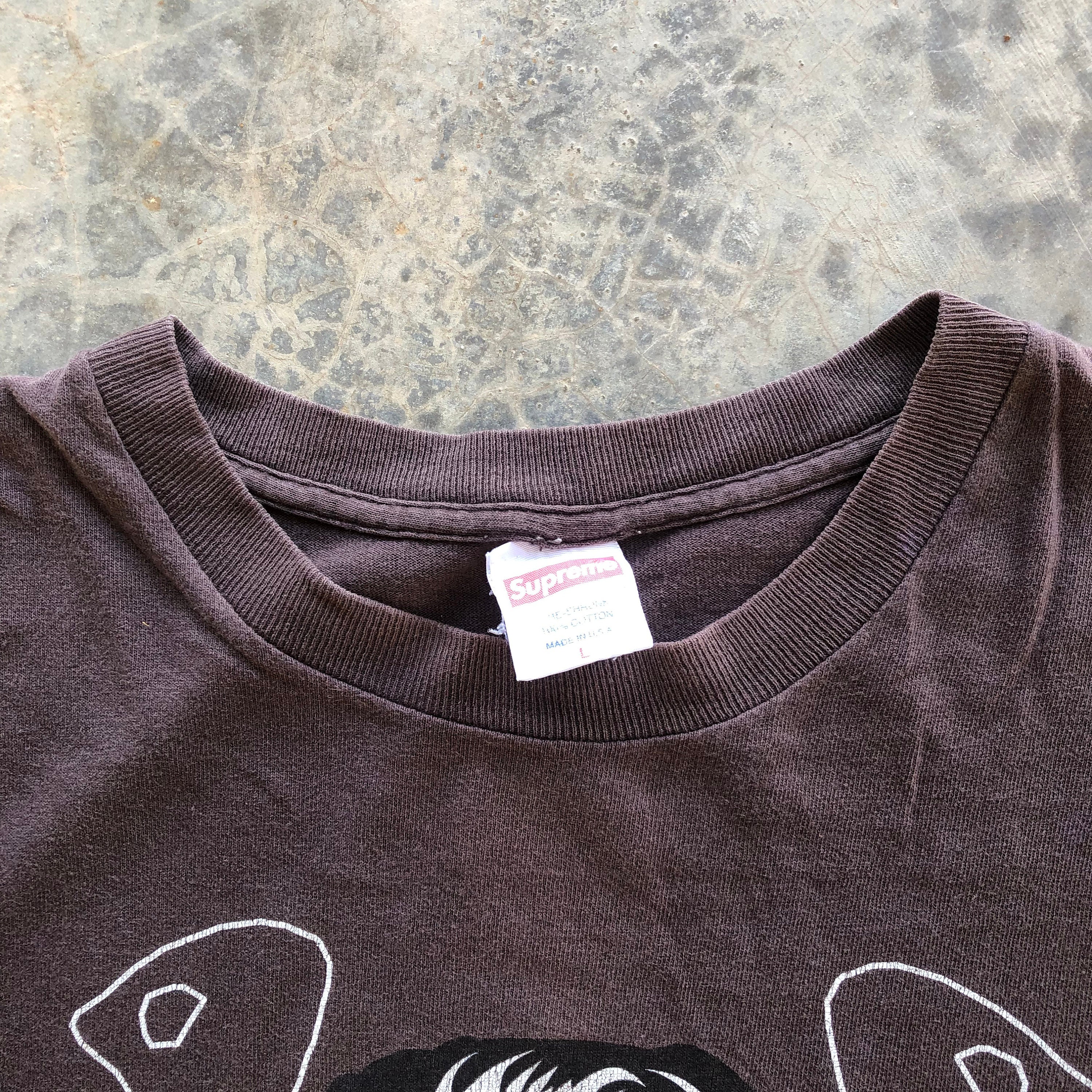 2003 SUPREME × STRAY CATS Tシャツ シュプリーム Ｌ 2003 SUPREME × STRAY CATS Tシャツ シュプリーム L