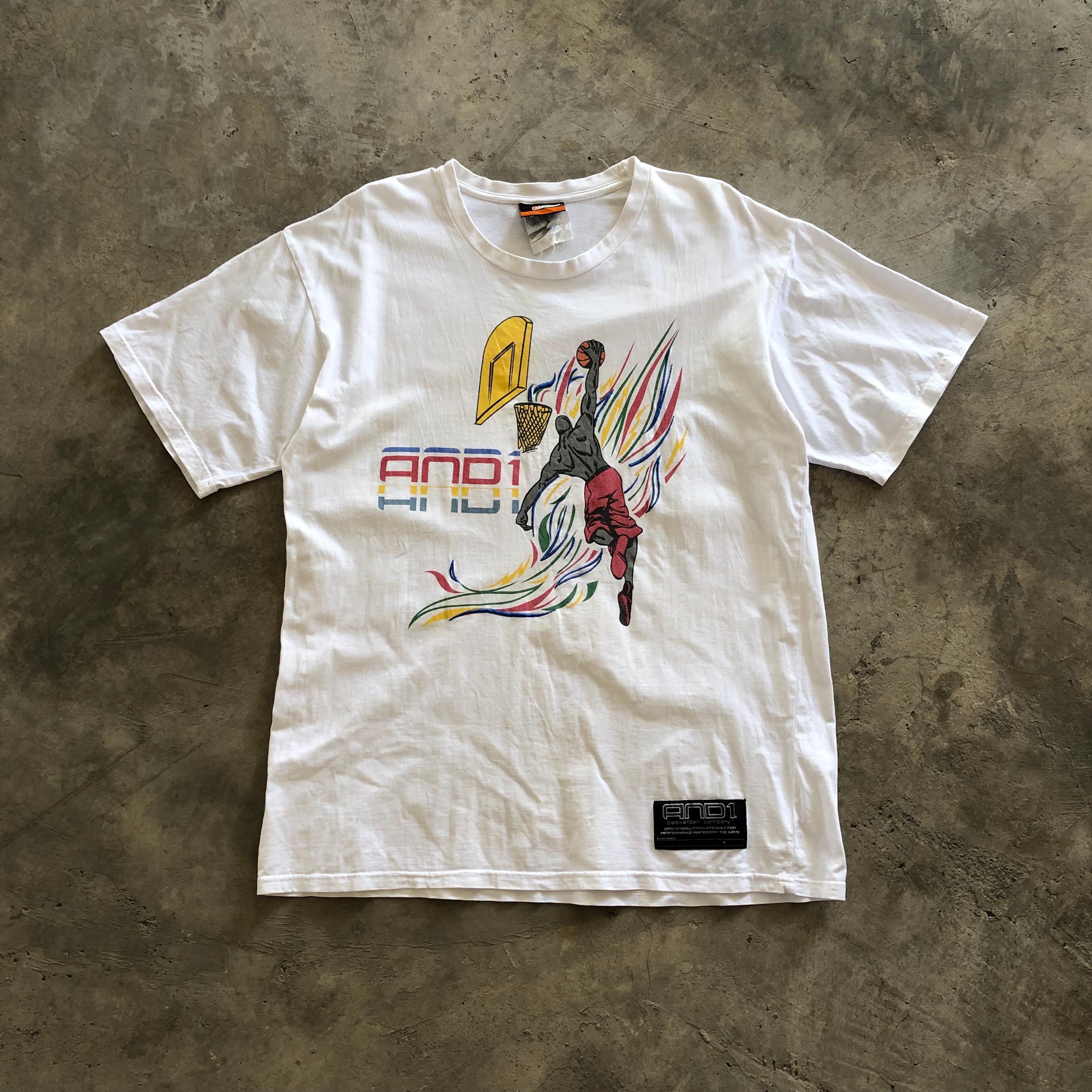 AND1 Vintage Basketball Printed T-shirt #1373 - Etsy