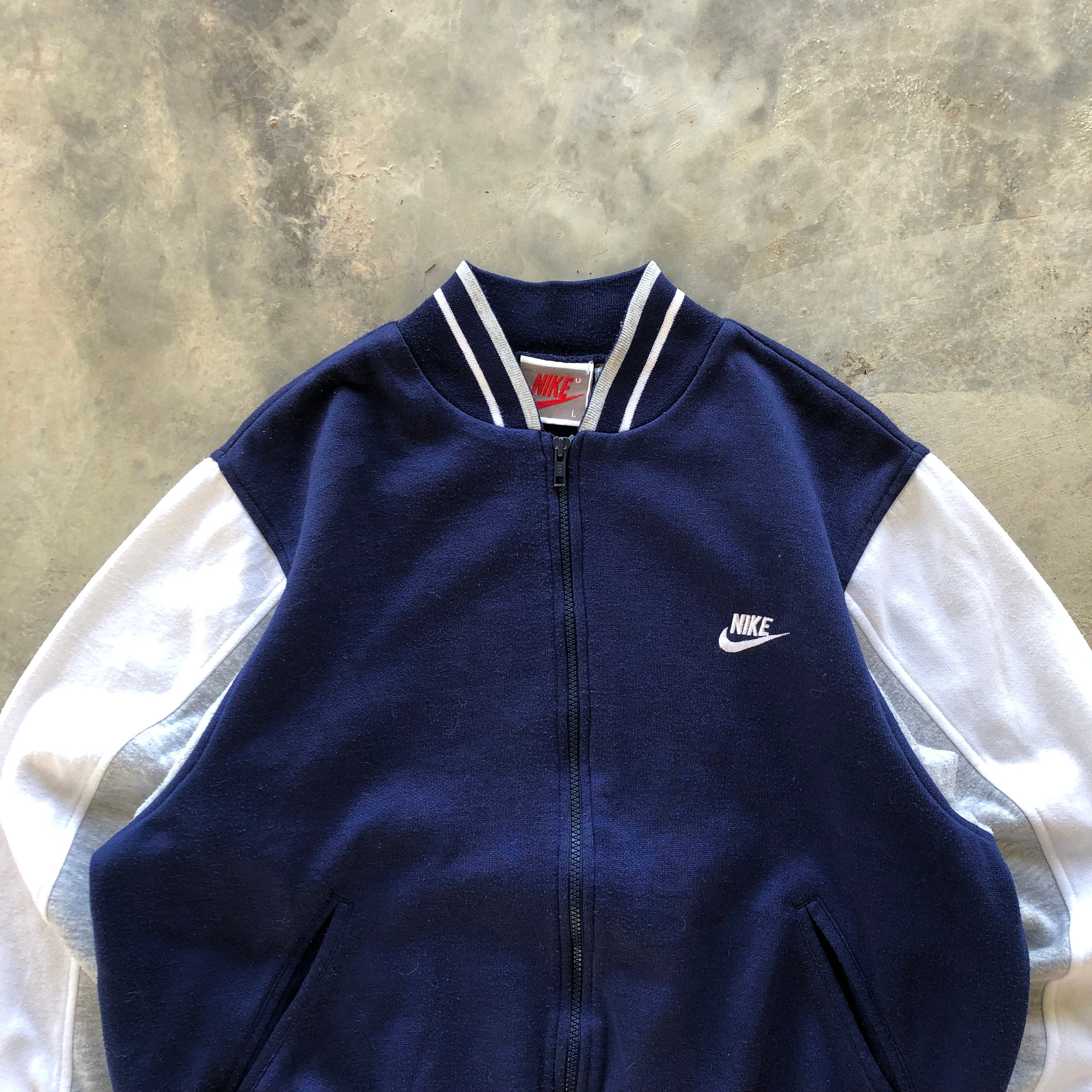 NIKE Small Swoosh Cotton Varsity Jacket #970 - Etsy