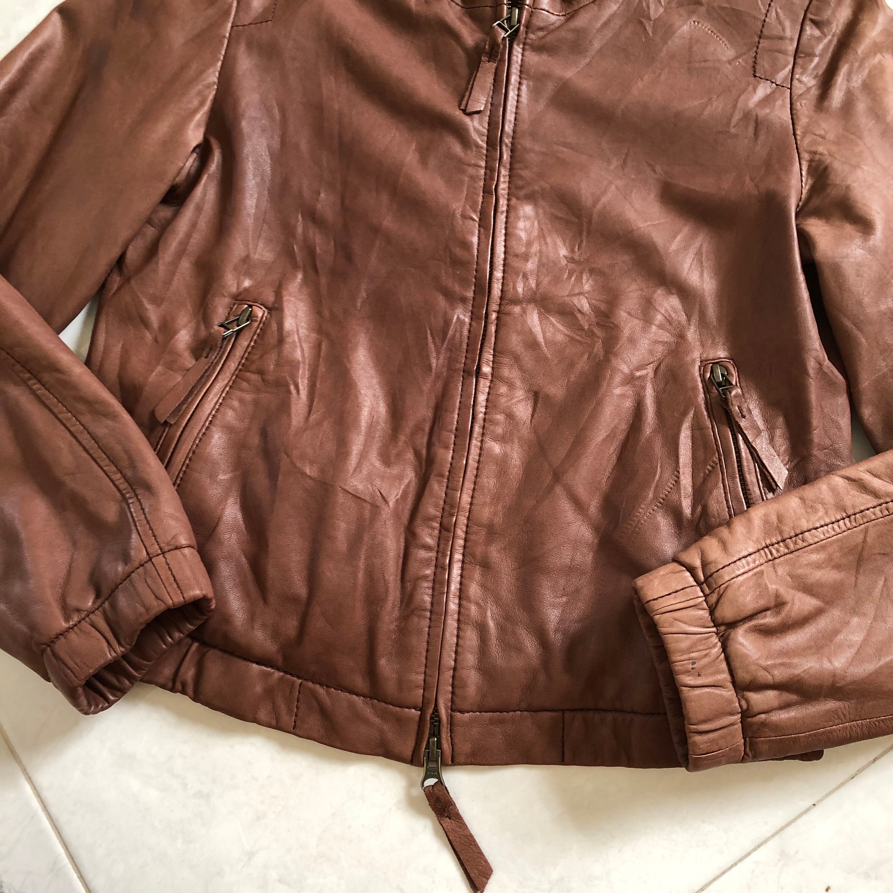 Beauty Youth UNITED ARROWS Zipper Leather Jacket #1260 - Etsy