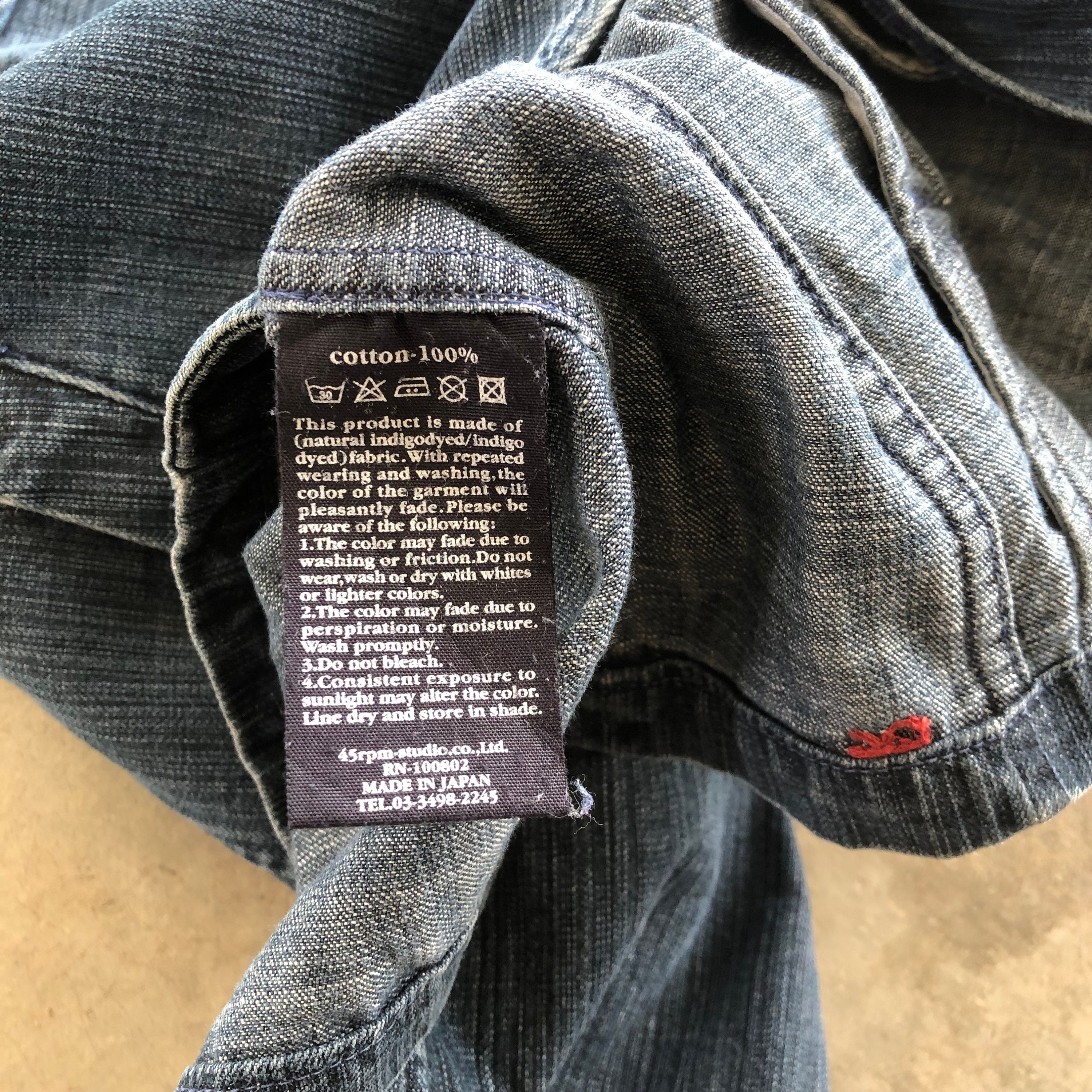 45RPM Blue Denim Blazer Jacket #1106 - Etsy