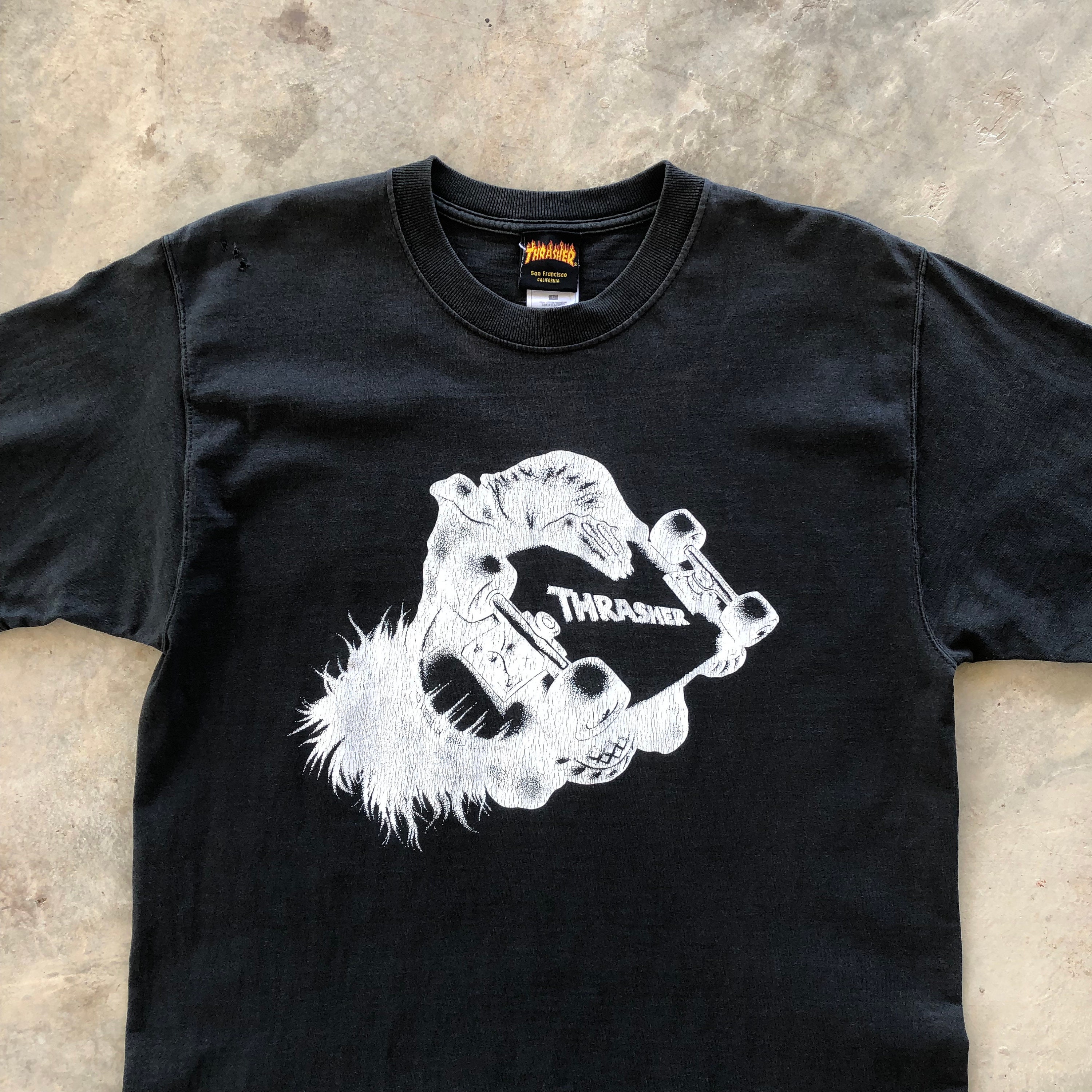 TRASHER Rare Skateboarding Printed T-shirt #1058 - Etsy
