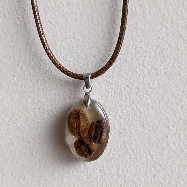 Coffee Bean Necklace Etsy