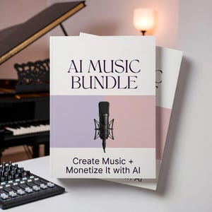 Paquete de música con IA: Crea y monetiza | Guía de audio estable de Suno Udio | Estrategia de ingresos pasivos | Kit de producto digital con derechos de reventa PLR MRR