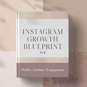 Instagram Growth Blueprint PLR | Rebrandable Social Media Strategy | Algorithm and Marketing Guide | Resell Rights MRR Digital Product pdf