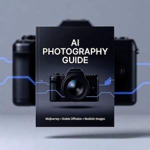 AI Photography Guide for Midjourney | Stable Diffusion Prompts for Beginners | Realistic Image Generation | PLR MRR Resell Rights pdf kit