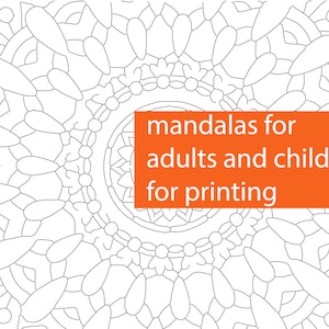 Mandala Coloring Page for Children and Adults