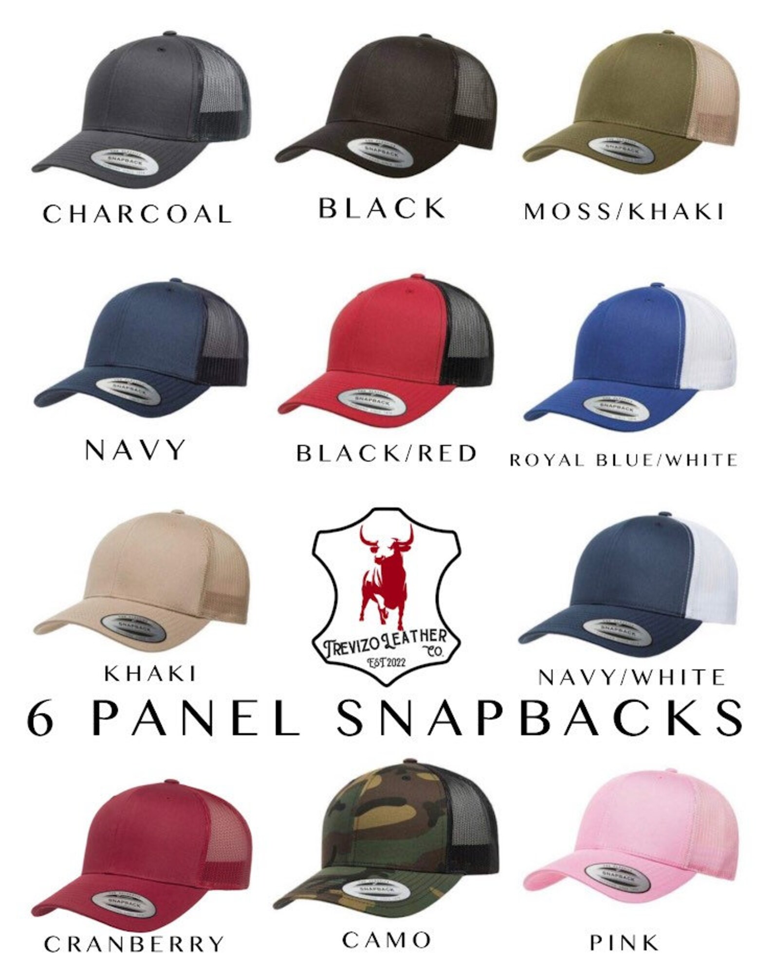 Hunting Fishing Patch Hat Custom Leather Patch Hats Etsy