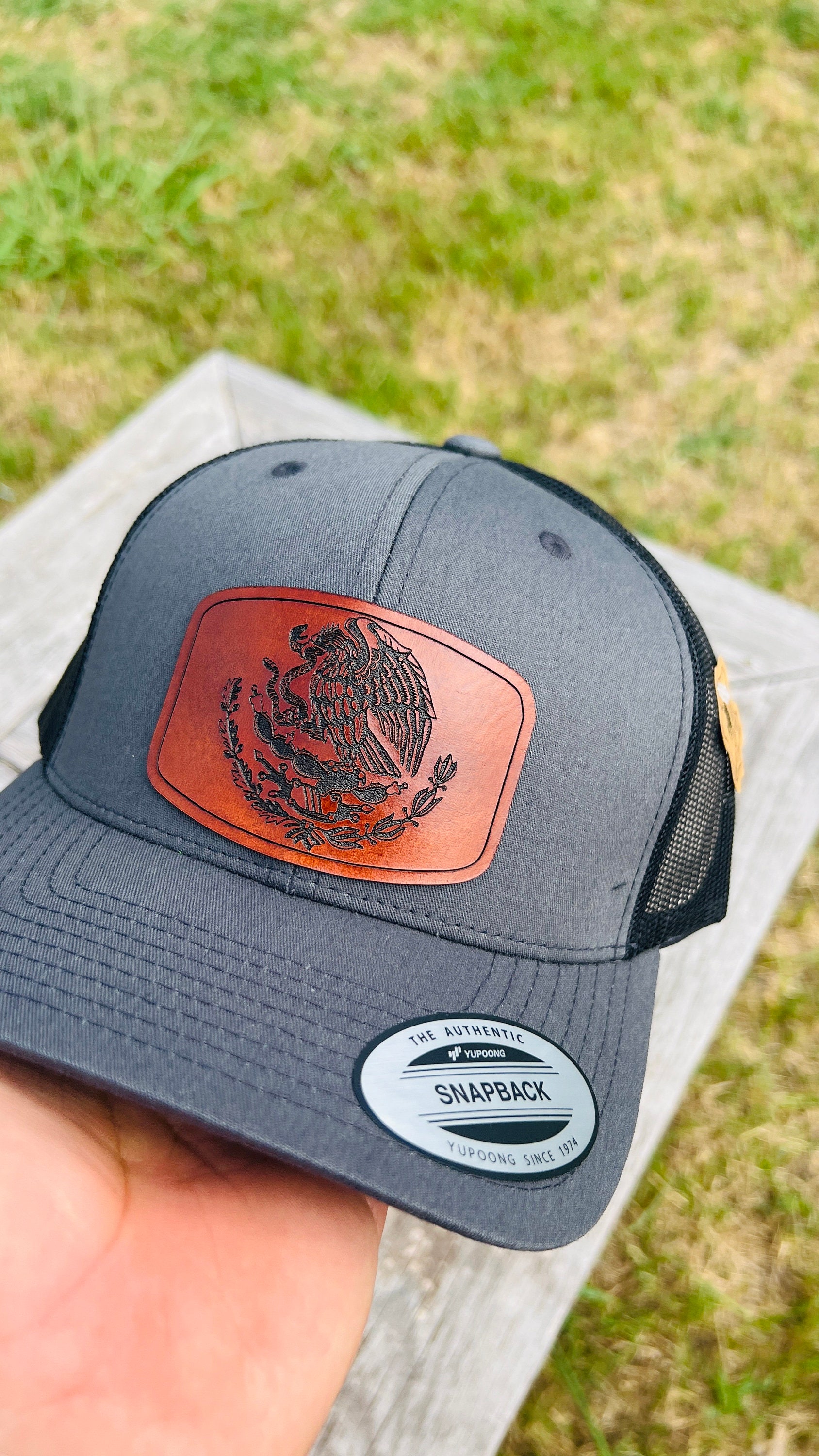 帽子 vintage OLD GAP leather cap Vintage Biker Leather Cap: 