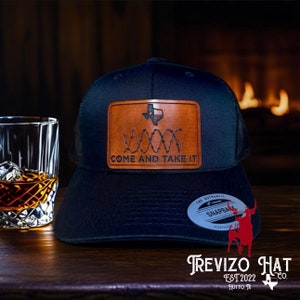Come and Take It, Texas Edition, Custom Leather Patch Hats