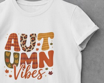 T-shirt Autumn Vibes : T-shirt graphique Pumpkin Spice - Mode automnale douillette