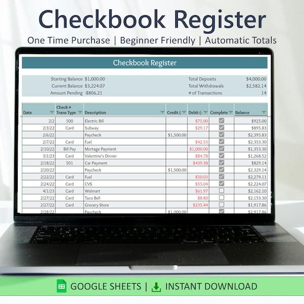 Checkbook - Etsy