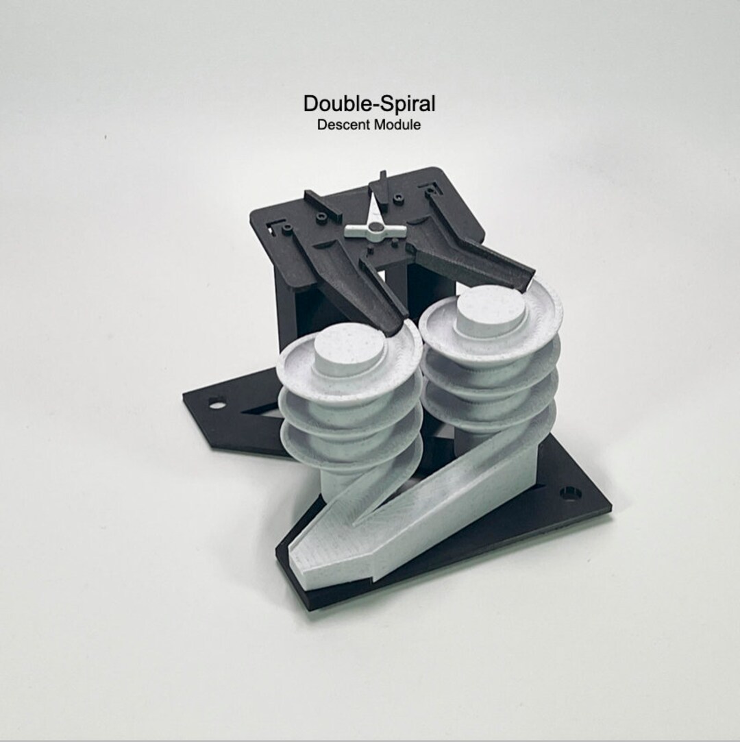 Decent Module Contacts Double Spiral Descent Module – Marble Machine 3D Print STL File - Etsy