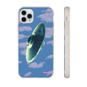 ALIENS in the CLOUDS **biodegradable** iphone case