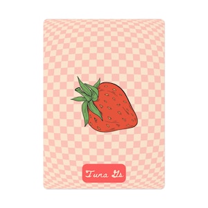 Karty do gry STRAWBERRY PINK CHECK