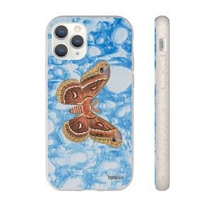 BIG BROWN MOTH **biodegradable** iphone case