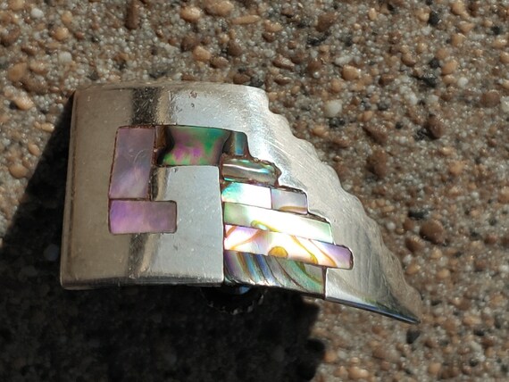 Thunderbird inspired silver earrings - image 2