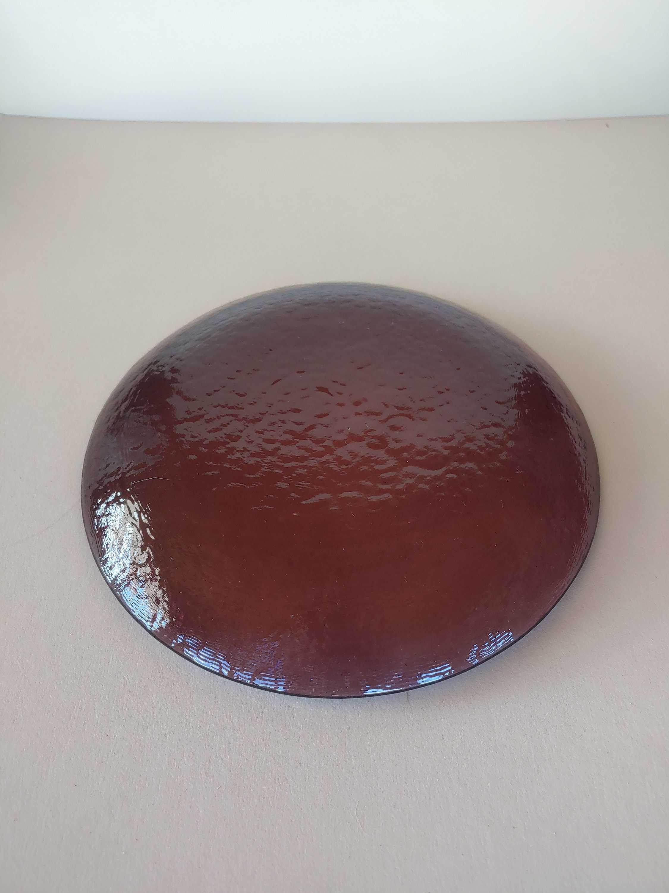 Purple 'fire and Light' Recycled Glass Platter. Etsy