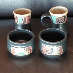 Vintage Miller Vrana handmade bowls Vrana Pottery - Etsy