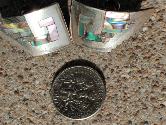 Thunderbird inspired silver earrings - image 1