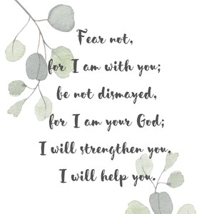 8x10 digital art - Isaiah 41:10