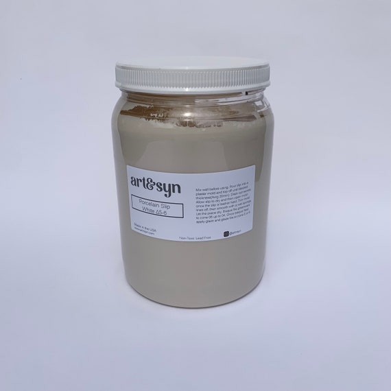 White Porcelain Slip for Casting - Half Gallon