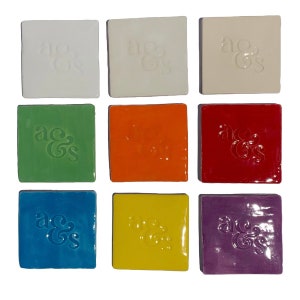 Glow in the dark glaze sampler for pottery and ceramics with 8 glow in the dark glaze colors (2oz) rated for over 1800F (cone 06)