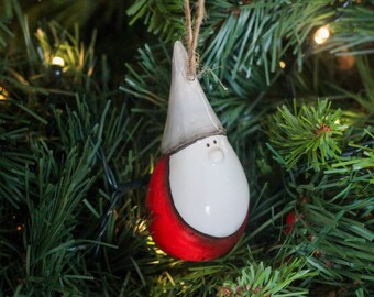 Ceramic Nordic Santa Christmas Tree Ornament