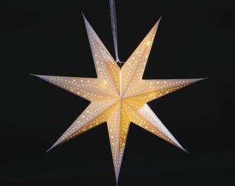 Paper Star Hanging LED Light 60cm or 40cm | Festive Light | Christmas Home Décor