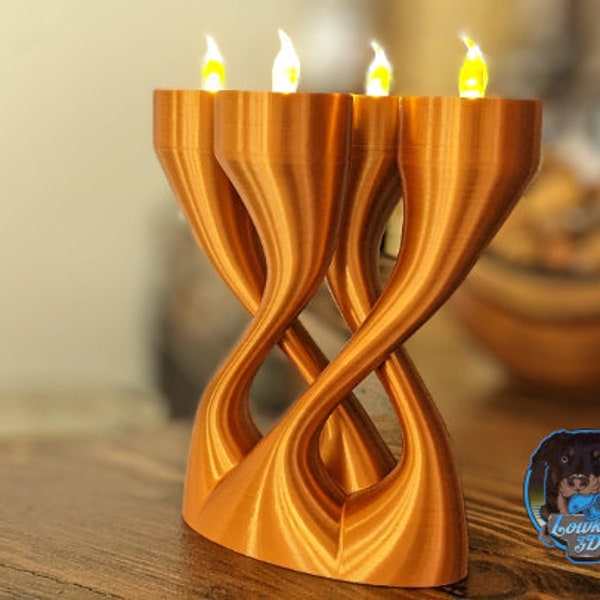 3D Printed LED Tea Light Candle Holder | Candelabra| Center Piece| Office Christmas Decor| Wedding Decor