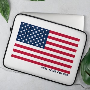 Amerikanische Flagge Laptophülle, 13 Zoll, 15 Zoll, USA Laptophülle, iPad Hülle, Tablet Reisehülle